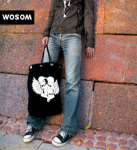 Авторские сумки с оригинальными рисунками WOSOM