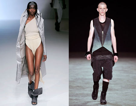 Тенденции моды 2009: мы готовы к войне. Одежда Rick Owens