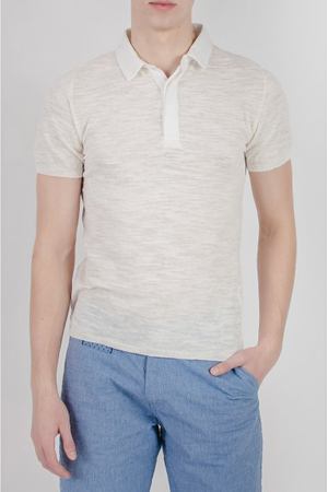 Рубашка-поло мужская белая Diktat