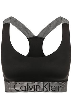 Однотонный бюстгальтер с логотипом бренда Calvin Klein