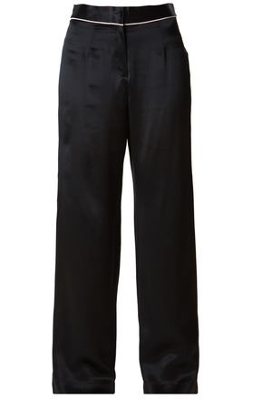 Черные пижамные брюки из шелка Classic Agent Provocateur