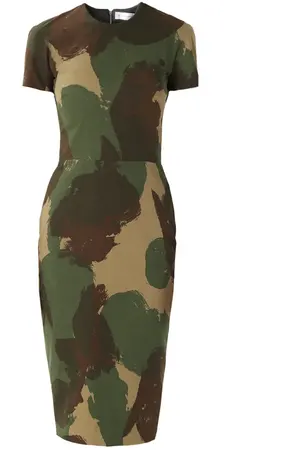Платье-футляр в стиле милитари VICTORIA BECKHAM