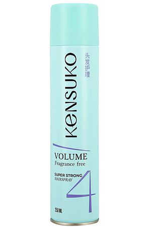 KENSUKO Лак для волос сверхсильная фиксация (без отдушки) 250