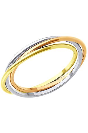 Обручальное кольцо SOKOLOV из комбинированного золота