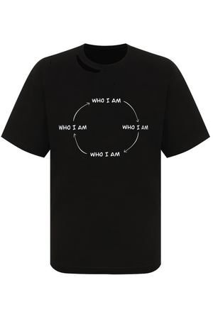 Хлопковая футболка WHO/AM