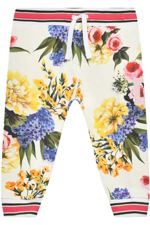 Спортивные брюки с цветочным принтом Dolce&Gabbana