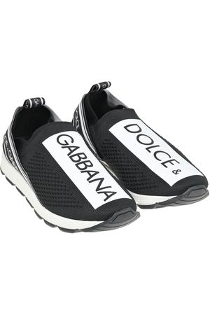 Черные кроссовки-носки Sorrento Dolce&Gabbana