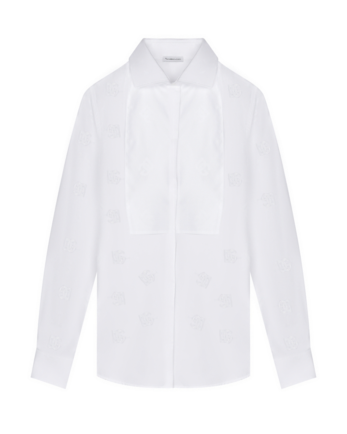Где купить Белая рубашка с жаккардовым узором &quot;DG&quot; Dolce&Gabbana Dolce & Gabbana 