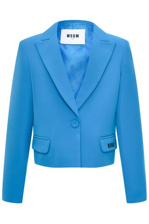 Пиджак укороченый, голубой MSGM