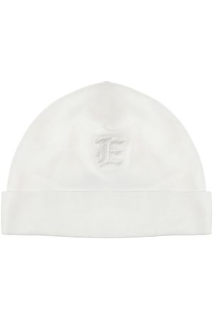 Белая шапка с вышитым лого Ermanno Scervino