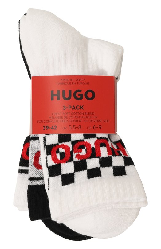 Где купить Комплект из трех пар носков HUGO Hugo Hugo Boss 