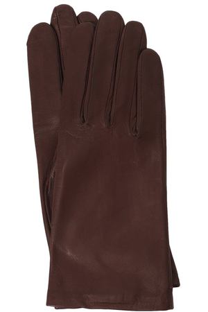 Кожаные перчатки с подкладкой из шелка Agnelle