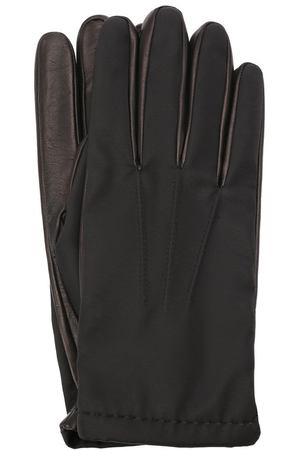 Комбинированные перчатки Prada