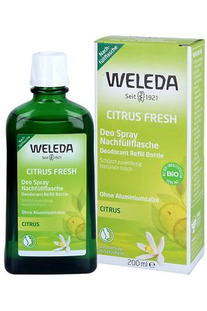 WELEDA Натуральный цитрусовый дезодорант-спрей Citrus Fresh DeoSpray 200.0