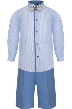 Комплект: рубашка в полоску, шорты и бабочка Baby A