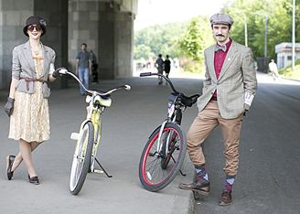  Tweed Ride Moscow: люди, велосипеды и твид