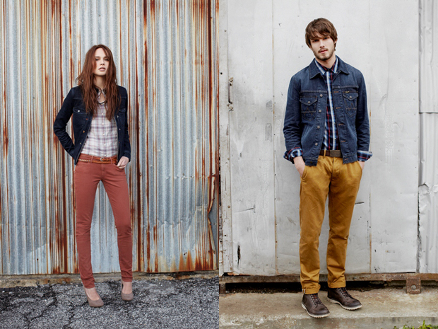Цветные джинсы Wrangler из коллекции зима 2013