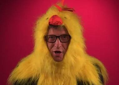  Билл Гейтс в образе цыпленка