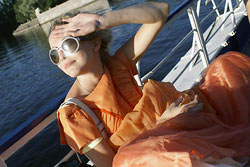 Винтажные платья на теплоходе Нева-3