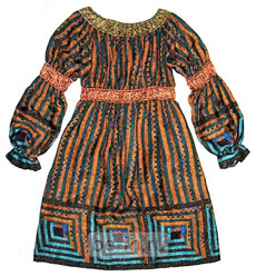 Платье шёлковое в этническом стиле, Anna Sui, шоу-рум Vintage Studio