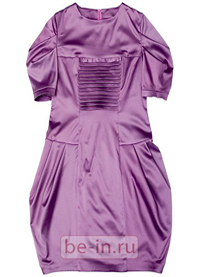 Сиреневое коктейльное платье с юбкой «тюльпан» Poison Pinky
