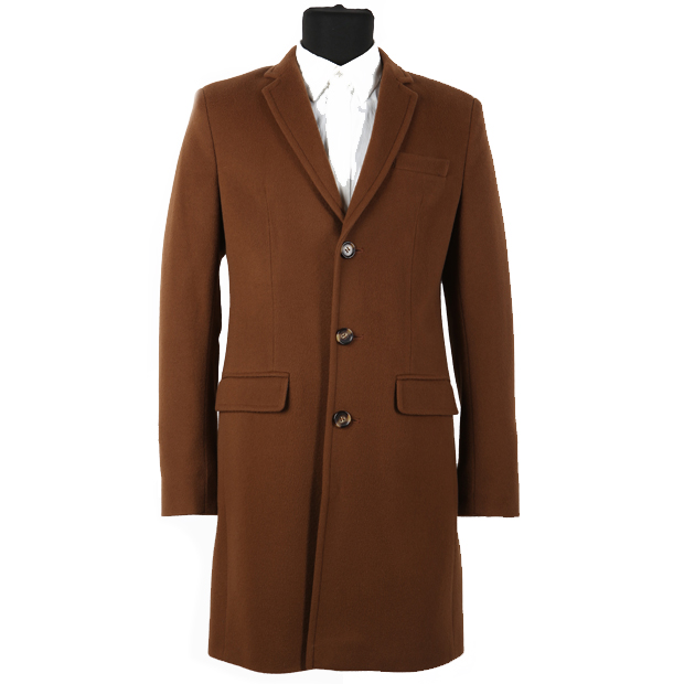 Где купить Пальто мужское коричневое однобортное Lounger Lounger 