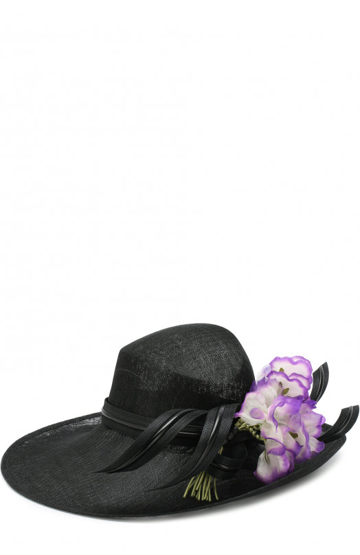 Где купить Соломенная шляпа с декором в виде цветка Philip Treacy Philip Treacy 