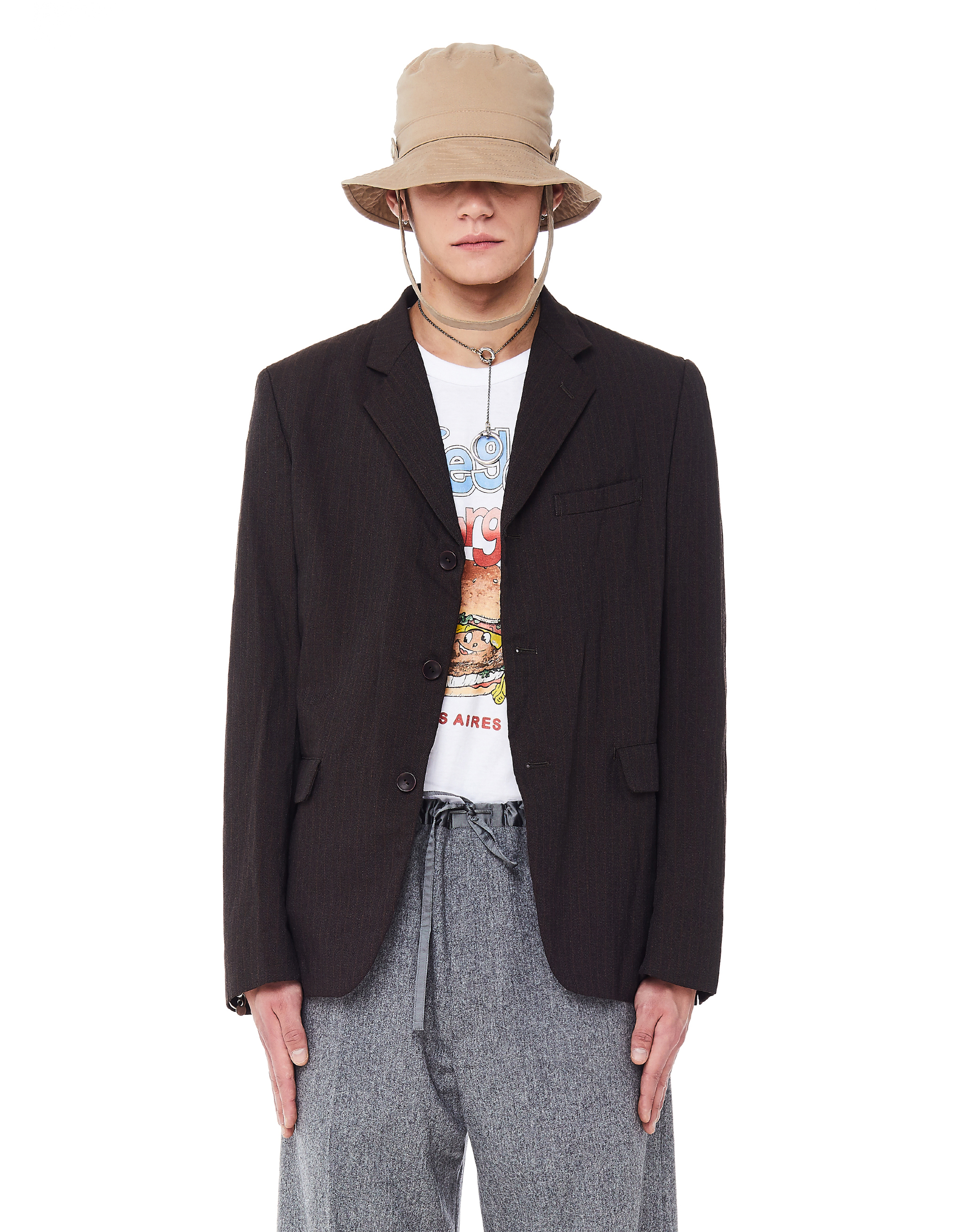 Где купить Коричневый пиджак Junya Watanabe Junya Watanabe 