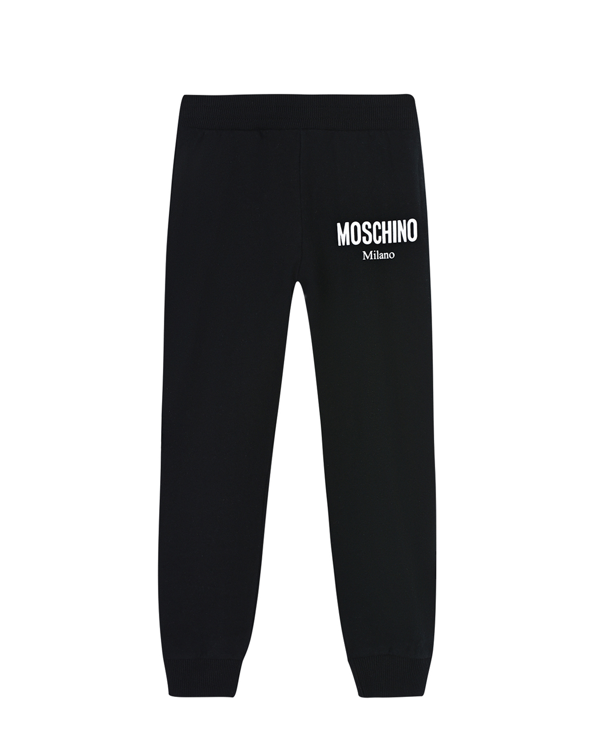 Где купить Черные спортивные брюки с контрастным логотипом Moschino Moschino 