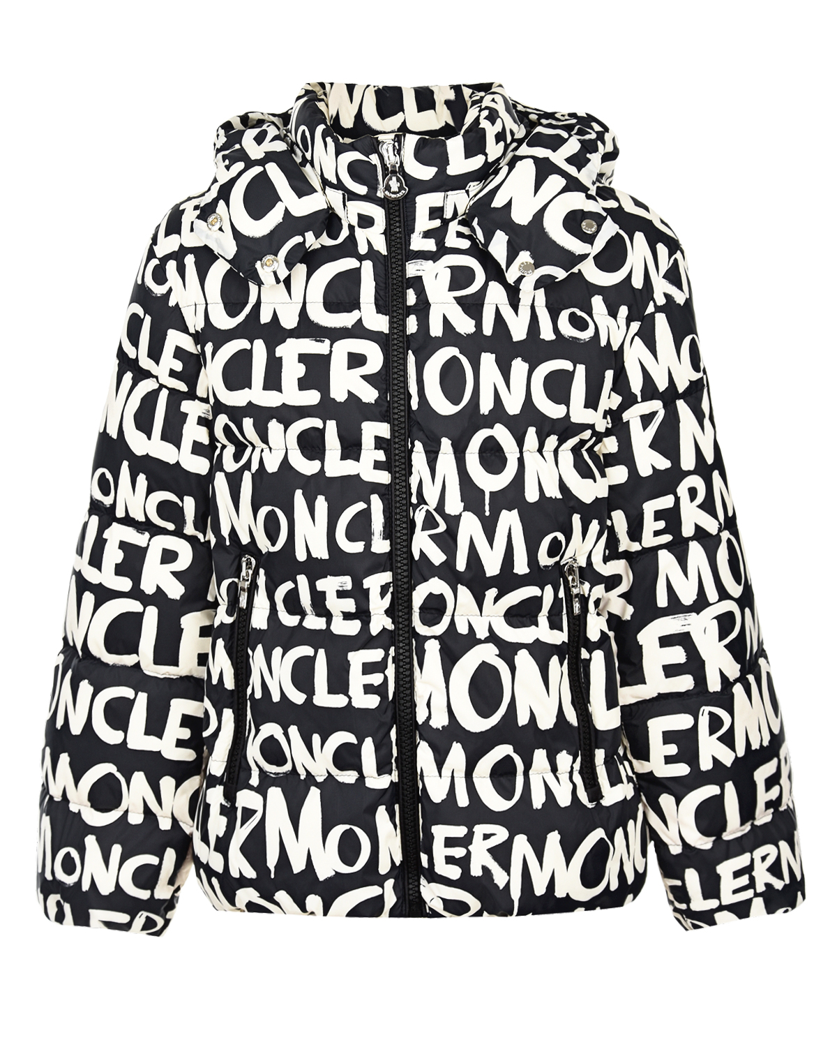 Где купить Стеганая куртка с контрастной подкладкой Moncler детская Moncler 
