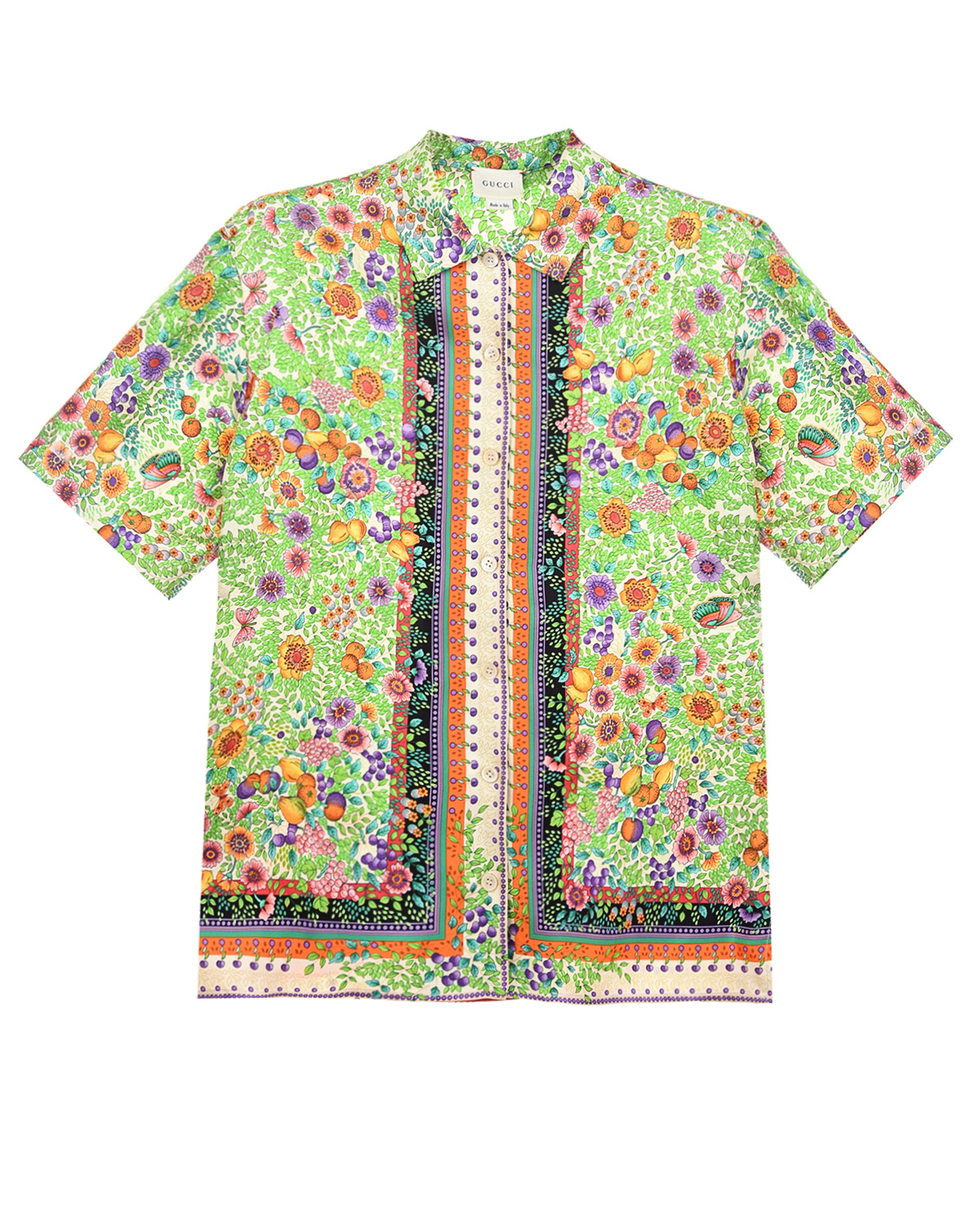 Где купить Шелковая рубашка с цветочным принтом GUCCI детская Gucci 