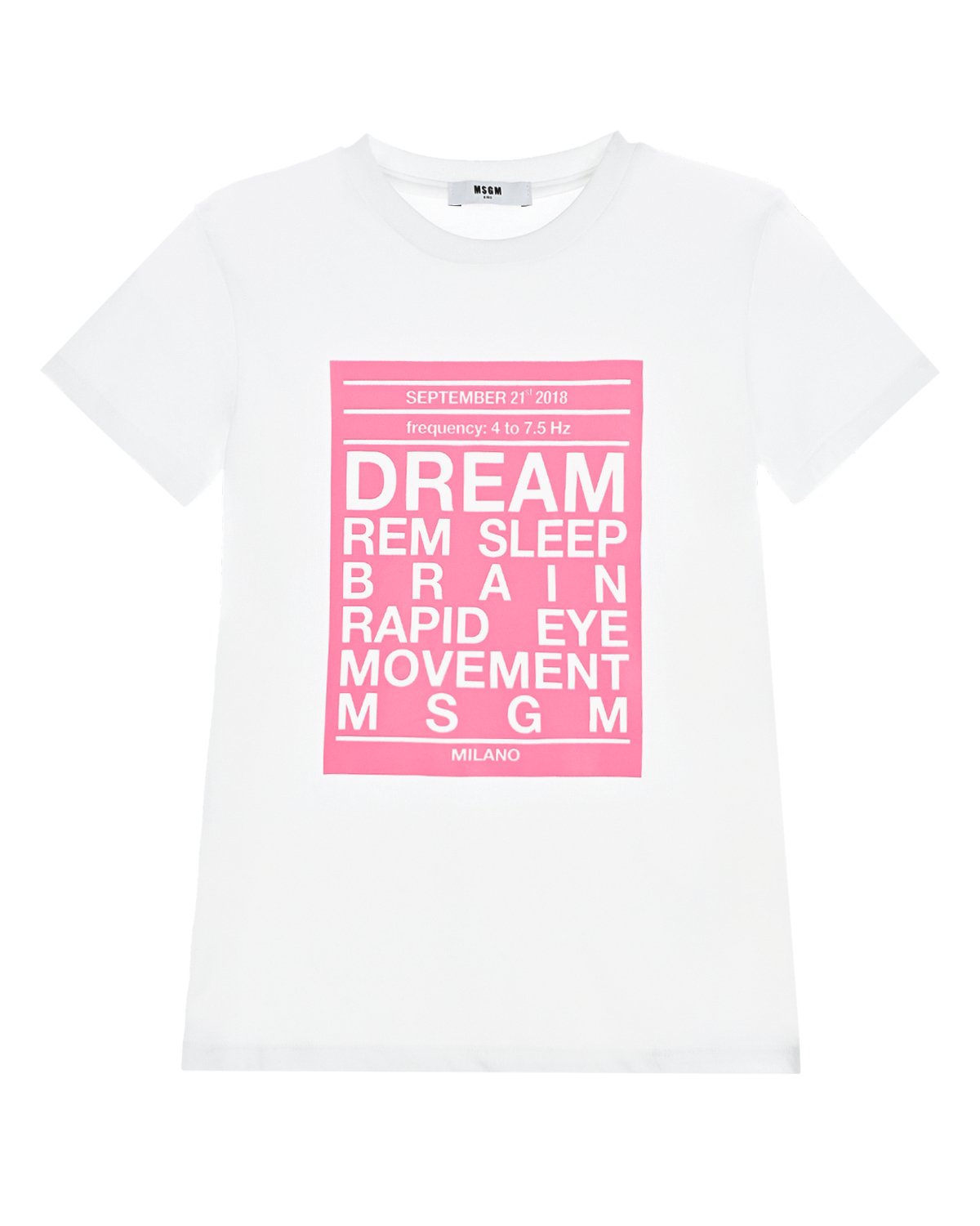 Где купить Белая футболка с надписью &quot;Dream&quot; MSGM детская MSGM 