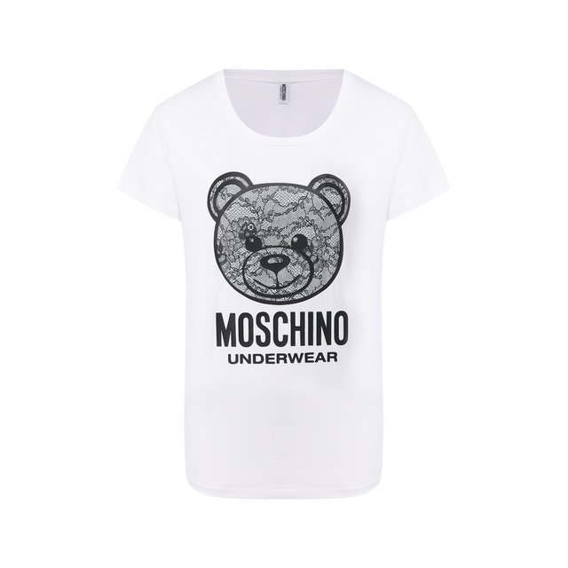 Где купить Хлопковая футболка Moschino Underwear Woman Moschino Underwear 