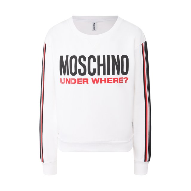 Где купить Хлопковый свитшот Moschino Underwear Woman Moschino Underwear 