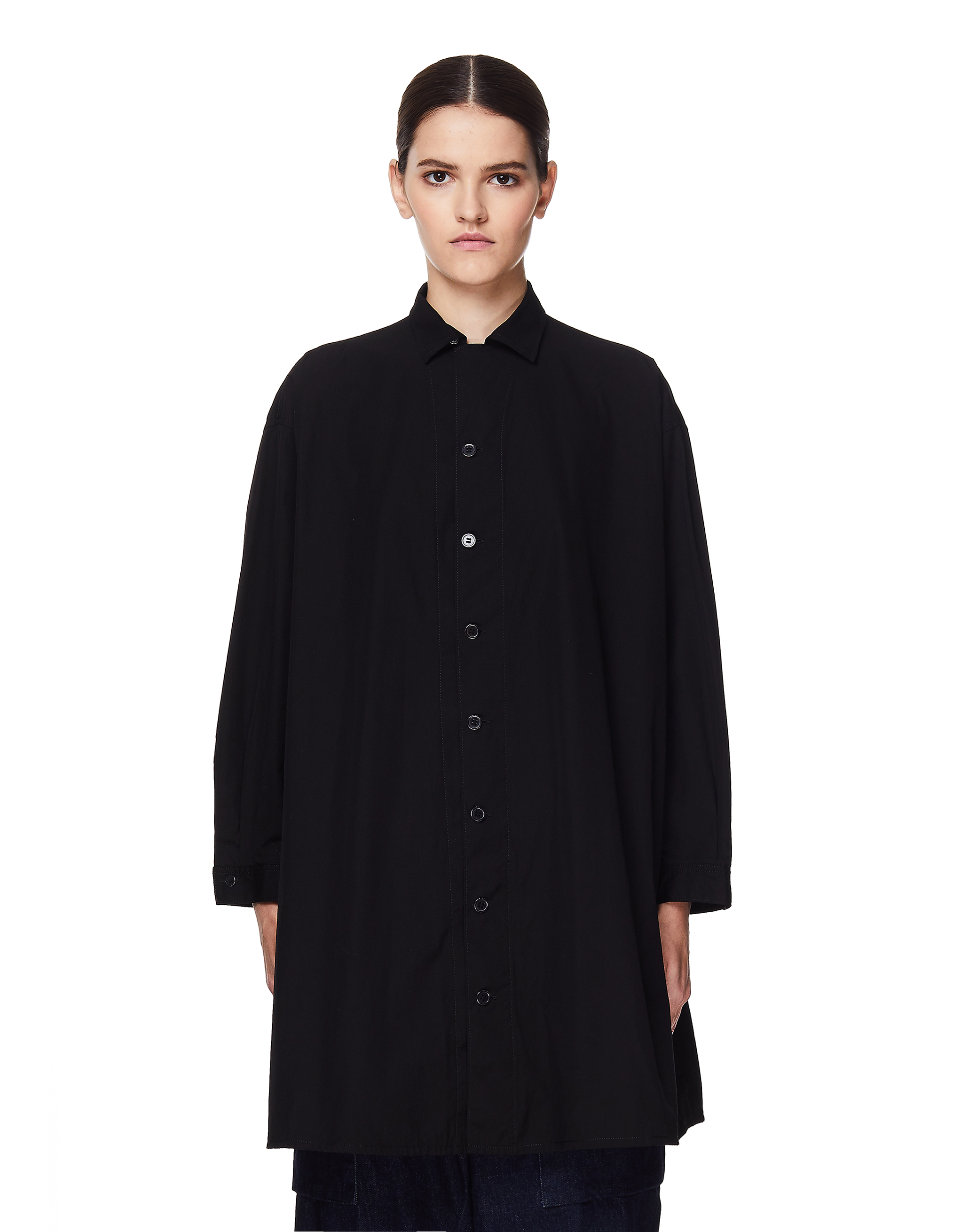 Где купить Черная блузка из хлопка Yohji Yamamoto Yohji Yamamoto 
