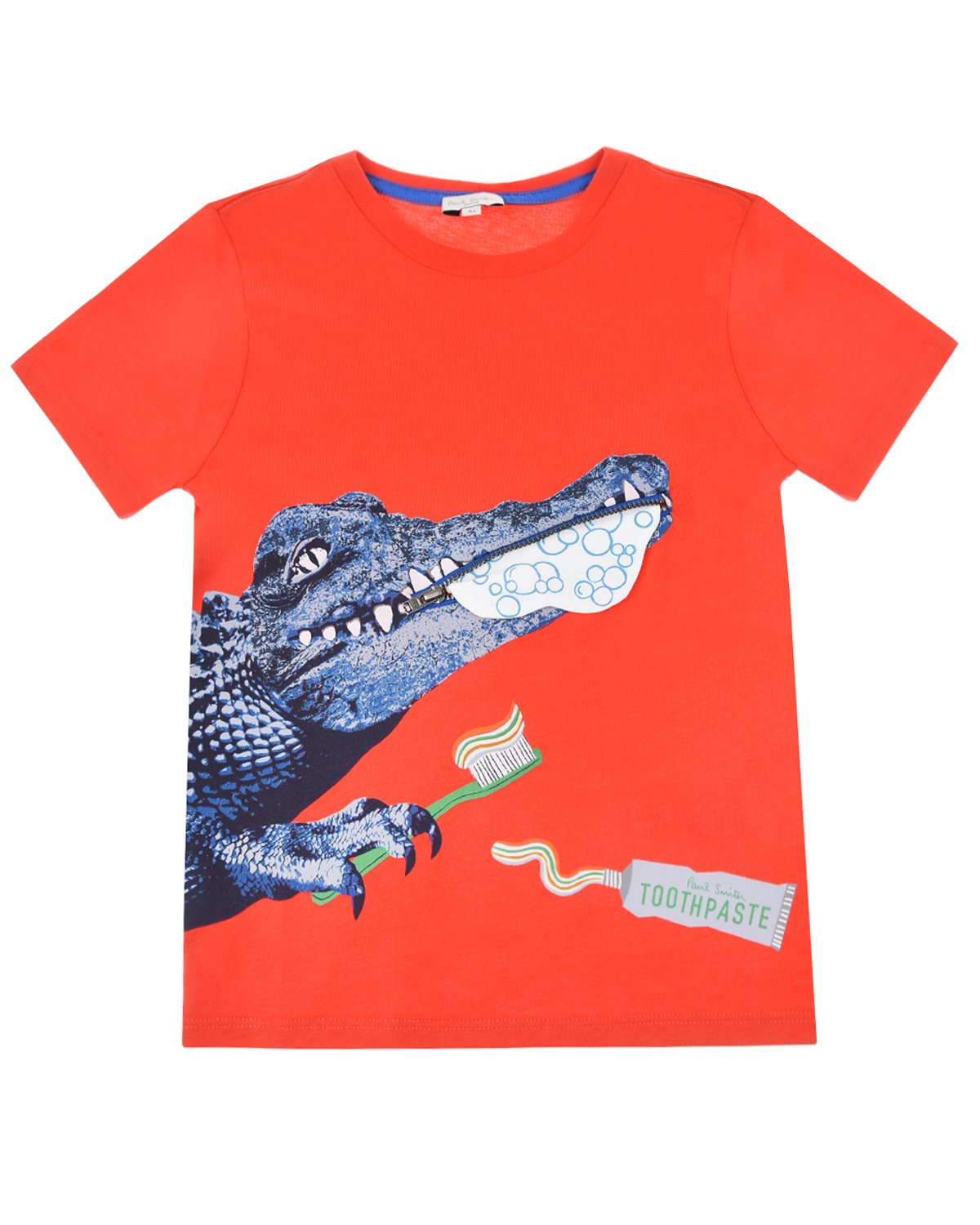 Где купить Красная футболка с принтом &quot;крокодил&quot; Paul Smith детская Paul Smith 