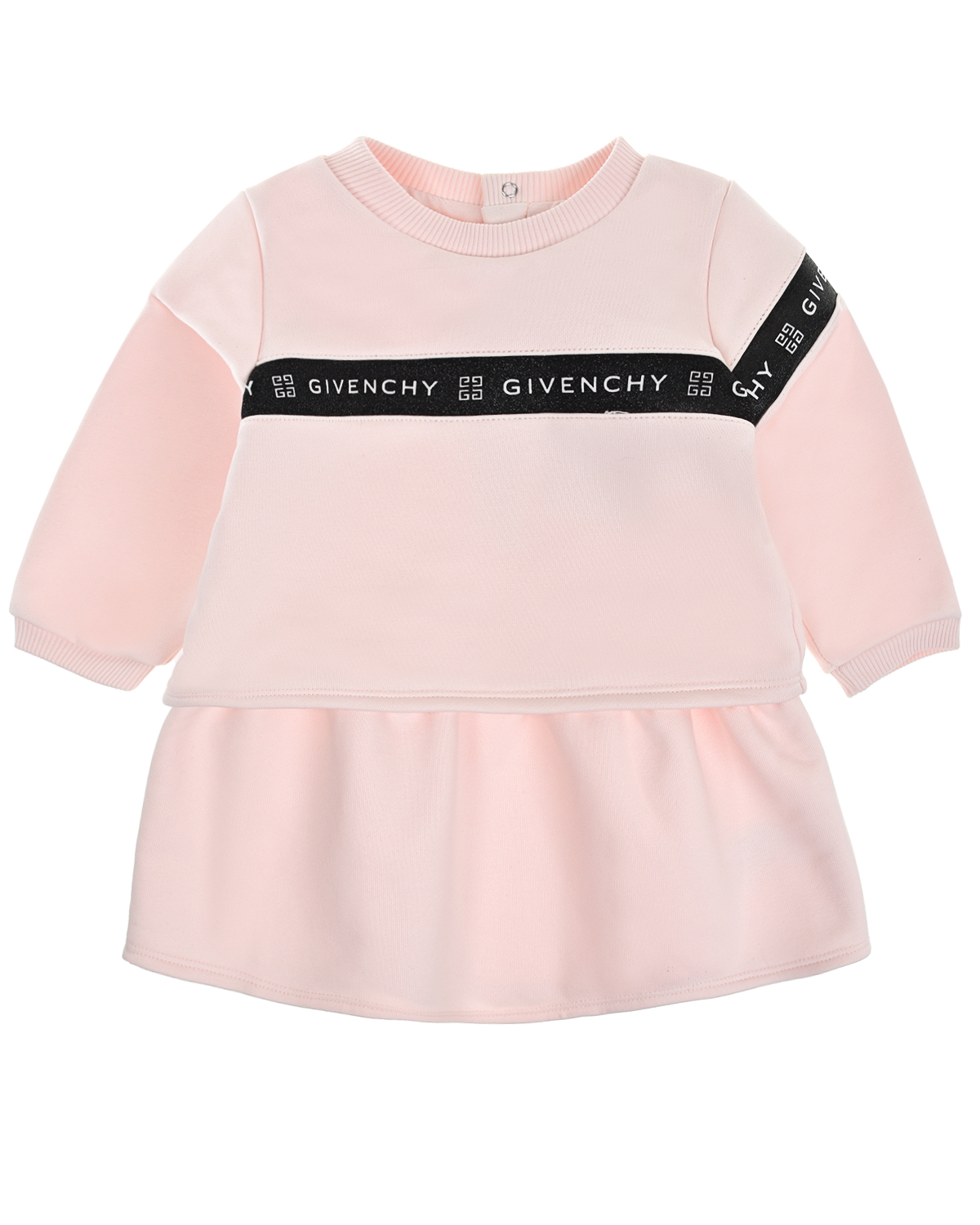 Где купить Розовое платье с контрастной вставкой Givenchy детское Givenchy 