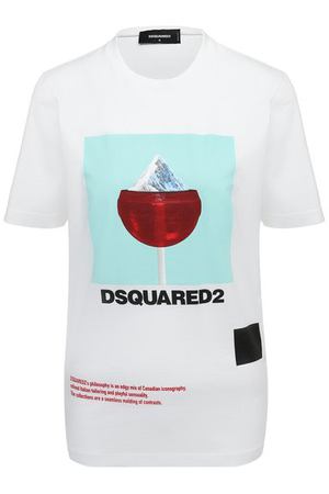 Хлопковая футболка Dsquared2