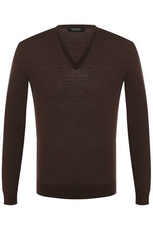 Шерстяной пуловер тонкой вязки Ermenegildo Zegna