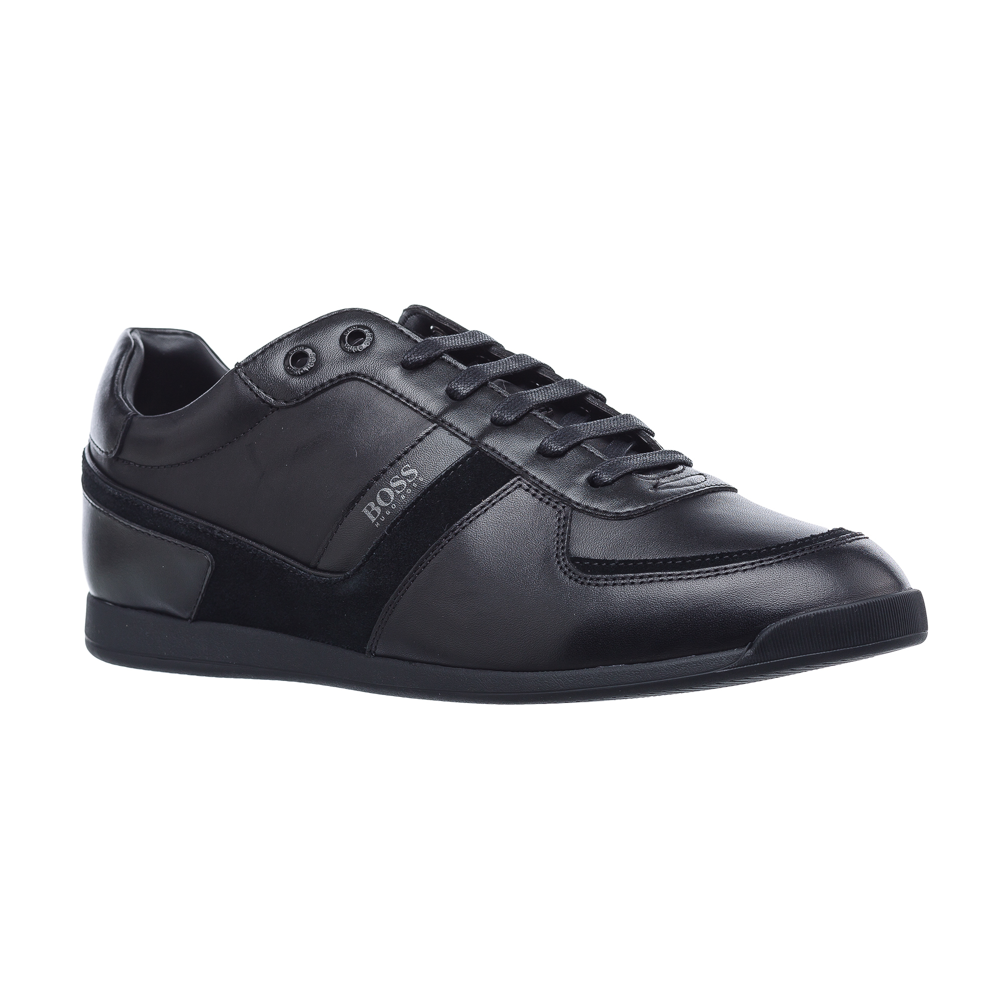 Где купить Кеды Maze Low Profile Sneakers in Plain Leather Hugo Boss 