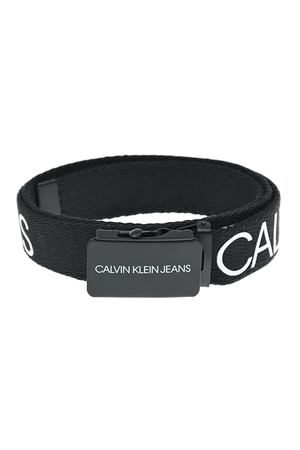 Черный текстильный ремень Calvin Klein