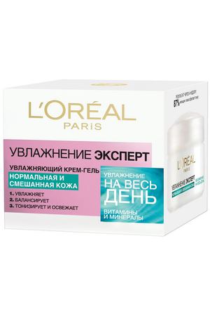 L'ORÉAL PARIS Крем-гель для лица "Увлажнение Эксперт" увлажняющий, для нормальной и смешанной кожи
