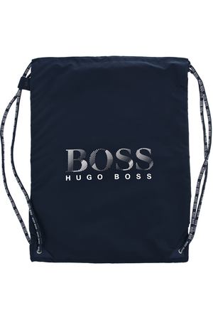 Синяя сумка-мешок с логотипом Hugo Boss детская
