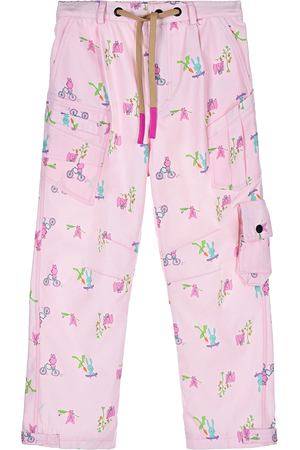 Розовые брюки с карманами карго Natasha Zinko детские