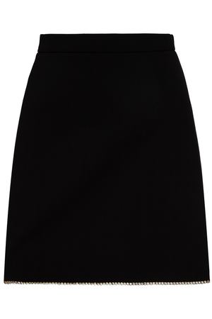 Короткая юбка черного цвета Miu Miu