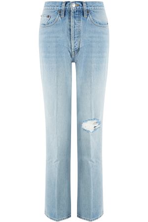 Голубые потертые джинсы Re/done