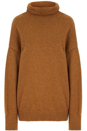 Твидовый свитер горчичного цвета Forest Glade