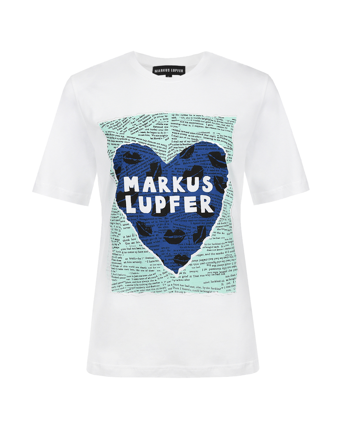 Где купить Белая футболка с принтом Markus Lupfer Markus Lupfer 