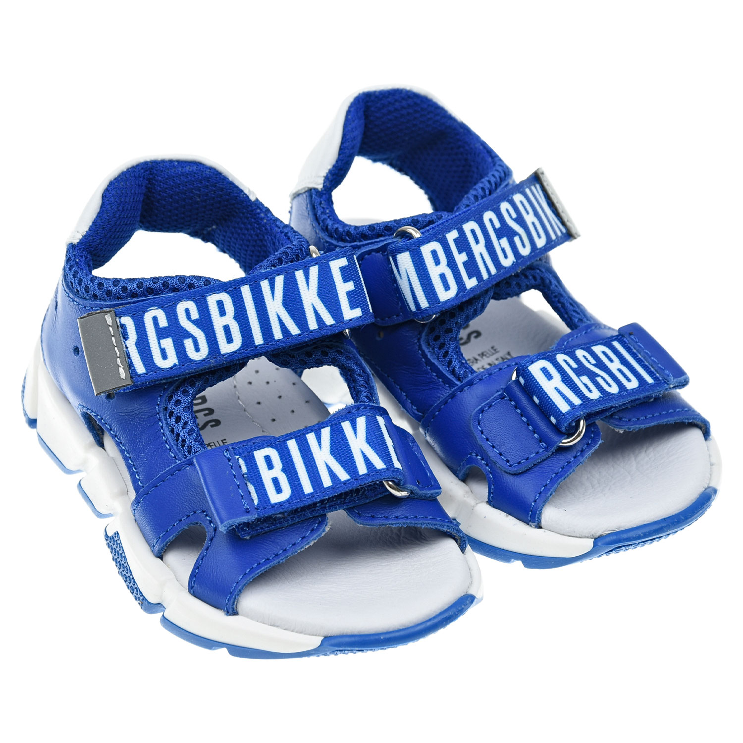 Где купить Синие сандалии на липучке Bikkembergs детские Bikkembergs 