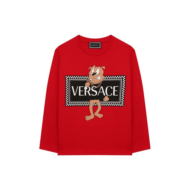 Где купить Хлопковый лонгслив Versace Versace 